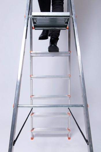 Anleitung - Auf eine Leiter steigen - How to climb a ladder