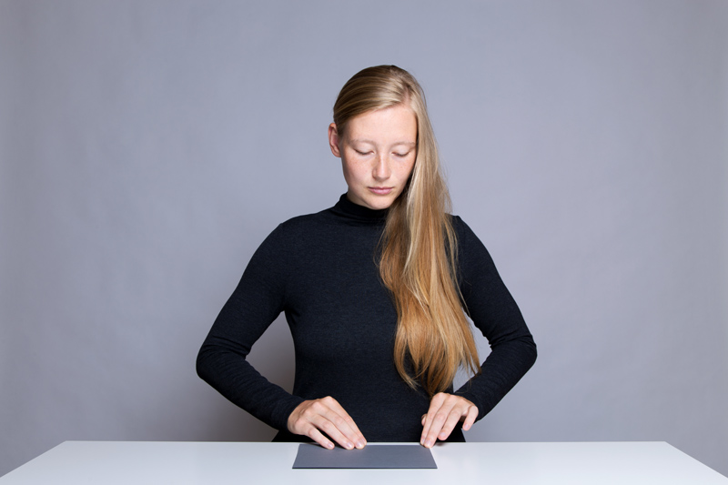 Anleitung - Ein Blatt Papier doppelt falten - How to double fold a sheet of paper