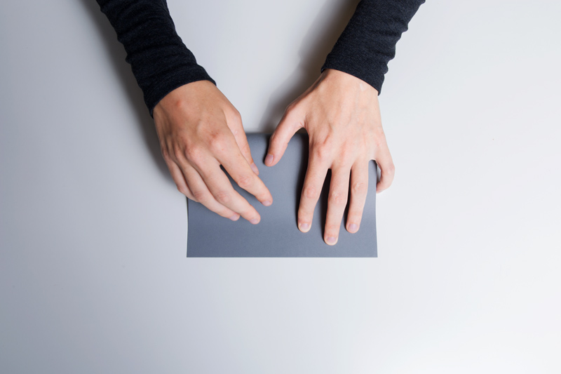 Anleitung - Ein Blatt Papier doppelt falten - How to double fold a sheet of paper