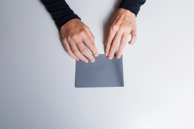 Anleitung - Ein Blatt Papier doppelt falten - How to double fold a sheet of paper